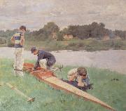 Gueldry Ferdinand-Joseph On The River Bank France oil painting artist